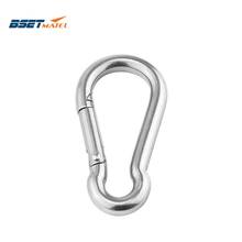 M8*80mm Multifunctional 304 Stainless Steel Spring Snap Carabiner Quick Link Ring Hook snap shackle Chain Fastener Hook 2024 - buy cheap