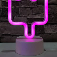 LED Neon Sign Night Light Bedside Home Party Bar Lamp Ice Cream 30.5x12x8.5cm 2024 - buy cheap