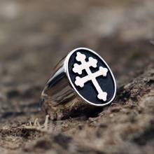 Новое модное кольцо с узором в виде креста мужское кольцо металлические ювелирные изделия Аксессуары для вечерние модные ювелирные изделия 2024 - купить недорого