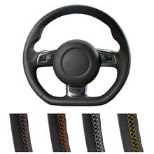 DIY Customized Car Steering Wheel Cover For Audi TT 2008-2013 Auto Artificial Leather Steering Wrap 2024 - buy cheap