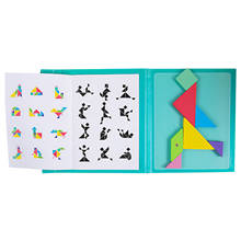 Crianças magnético 3d quebra-cabeça tangram pensamento jogo de treinamento bebê montessori aprendizagem brinquedos educativos de madeira para crianças 2024 - compre barato