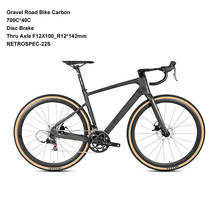 Bicicleta de carretera de carbono, 700C, grava, 22s, freno de disco, eje pasante, 12x142mm, 700c x 40c, AM, ciclismo de campo traviesa 2024 - compra barato