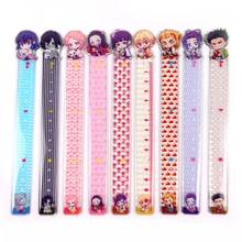 Anime Demon Slayer Kimetsu No Yaiba Kamado Tanjirou Cosplay Ruler Measuring Scale Students Cartoon Measure Ruler Gift 2024 - buy cheap