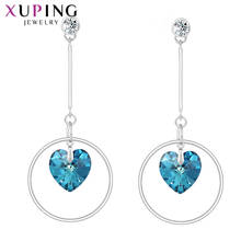 Xuping Jewelry Heart Shaped Crystals Earrings for Romantic Cute Lucky Special Gift 20547 2024 - buy cheap