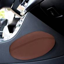 Universal Car Seat Cushion Memory Foam Pillow Foot Legs Knee Support Cowhide/suede Leather High Quality Leather Car Accessories 2024 - buy cheap