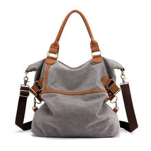 2021 Fashion New Canvas Bags Large Capacity Shoulder Crossbody Bags Totes Vintage Casual Style Women Bags Wear-resistant 2024 - buy cheap