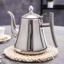 304 Thick Stainless Steel Teapot Flower Teapot Restaurant With Strainer Commercial Hotel Restaurant Tea Kettle Thickened Kettle 2024 - buy cheap