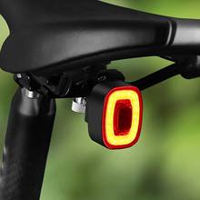 Lâmpada traseira de bicicleta recarregável, lâmpada para guidão de bicicleta com sensor inteligente e acessórios de ciclismo 2024 - compre barato