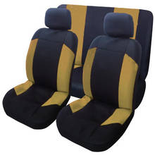 Cubierta de asiento de coche, Protector de asiento de alta calidad, 9 uds, ajuste Universal, azul, rojo, gris, Beige, verde y rosa, 6 colores 2024 - compra barato