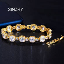 SINZRY-pulsera de circonia cúbica brillante para mujer, brazalete elegante coreano, accesorio de joyería nupcial, 2020 2024 - compra barato