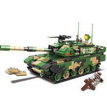 Military series World war Chinese Army 99A main battle tank Weapon accessories DIY model Building Blocks Bricks Toys Gifts 2024 - buy cheap
