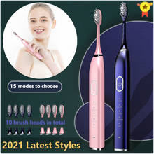 Electric Sonic Toothbrush Z1 USB Charge Rechargeable IPX7 Adult Waterproof Electronic Tooth 10 Brushes Replacement Heads 2024 - buy cheap