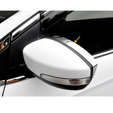 Espejo retrovisor lateral de vidrio molduras de marcos para coche, protector de lluvia, parasol ABS para Ford Kuga Escape 2017 2018 2019 2020 2024 - compra barato