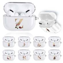 Fundas de silicona blanda para Apple AirPods Pro 26 Letter Series, funda protectora para auriculares inalámbricos con Bluetooth 2024 - compra barato