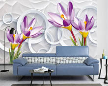Foto personalizada para pared, flor de fantasía romántica, flor, Lago de cisne, sala de estar, dormitorio, tv, fondo, pintura de pared, papel tapiz 3D 2024 - compra barato