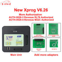 XPROG-herramienta de programación ECU, adaptadores completos V6.26, V6.12, V6.17, nueva autorización, V5.84, X-PROG M, caja de Metal, XPROG-M 2024 - compra barato