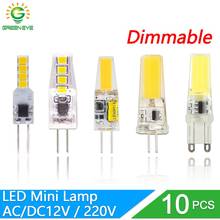 10pcs LED Bulb G4 G9 Lamp AC DC 12V 220V Dimmable bulb 2835 SMD 3W 6W 9w COB LED Lighting replace Halogen Spotlight Chandelier 2024 - buy cheap
