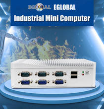 EGLOBAL-mini pc industrial Dual lan con procesador intel core i3 6th cpu 6157u celeron J4125, DDR4 con puertos 6COM, compatible con 3G/4G 2024 - compra barato