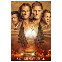 Póster de TV Supernatural, pintura de diamante 5D DIY, mosaico de diamantes, bordado de punto de cruz, cuadros de pared 2024 - compra barato