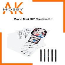 Em estoque dji mavic mini diy kit criativo para dji mavic mini adesivo conjunto mão desenhar pele para mavic mini drone acessórios 2024 - compre barato