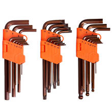 27pcs/set Hex Allen Key Wrench Set S2 Long Ball End Key Hexagonal Wrench Spanner Kit Hand Tools 2024 - buy cheap