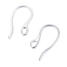 100Pcs Stainless Steel Earring Hooks Hypo-Allergenic Earring Findings with Loop Hole Ear Wire For Jewelry DIY Making 21.5x11x1mm 2024 - buy cheap