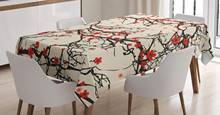 Japanese Tablecloth Asian Nature Cherry Blossom Sakura Branch Flowers Art Print Dining Room Kitchen Rectangular Table Cover 2024 - buy cheap