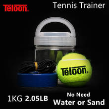 Teloon-Entrenador de tenis portátil, Base de hierro pesado de 1KG de peso, herramienta de entrenamiento de tenis, ejercicio, pelota de rebote deportiva de autoestudio 2024 - compra barato
