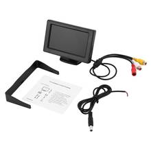 4.3 Inch TFT LCD Monitor Car Rearview Full Color Display 2-channels Video Inputs Visual Reversing for Car VCD/DVD/GPS/Camera Hot 2024 - buy cheap