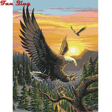 Full Square/Round Drill 5D DIY Diamond Painting "Animal Eagle" Embroidery Cross Stitch 5D Home Decor Gift 2024 - buy cheap