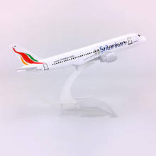 16CM 1:400 Airbus A320-200 model Srilankan airlines landing gear Aircraft W base alloy Diecast airplane collectible displayPlane 2024 - buy cheap