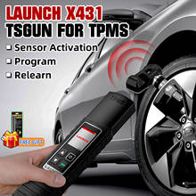 Launch ferramenta de inspeção de pressão de pneu de carro x431 tsgun, tpms, sensor de ativação, programação de leitura, trabalho com oculos v/v +/pro3s 2024 - compre barato