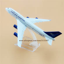 16 см аэролины Серебристые B747 Боинг 747 авиакомпании модель самолета Модель самолета из металлического сплава литой игрушки подарок для дете... 2024 - купить недорого