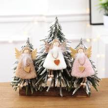 Muñeco de Ángel de Navidad para niños, adorno colgante para árbol de Navidad, regalo para Festival de Navidad, adornos DIY, juguete #1015 2024 - compra barato