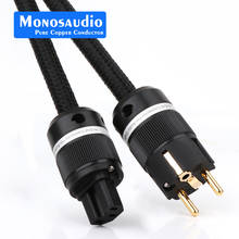 Monosaudio P903 5N OFC Copper Conductor Schuko Power Cable,Hifi Power Cords Hi-end EU Version Power Cord AC Main Supply Cable 2024 - buy cheap