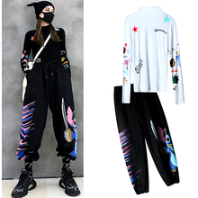 New Women 2 Pcs Tracksuit Spring Autumn Cartoon Japanese Style Tees Tops Harem Pants Sets Suit Clothing Set NS957 2024 - buy cheap