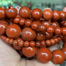 Natural Red Jaspers Loose Round Beads For Jewelry Making 4-12 MM DIY Bracelets Accessories 15" Wholesale 2024 - buy cheap