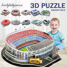 World Football Stadium European Soccer Playground Assembled Building Model Educational Toy 3D Paper Puzzle Jigsaw Collection 2024 - buy cheap