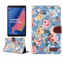 Тканый дизайнерский чехол для планшета из искусственной кожи для Samsung Galaxy Tab A 8,0 дюйма P200 P205 2019 Ультратонкий флип-чехол с подставкой Чехол + ручка 2024 - купить недорого