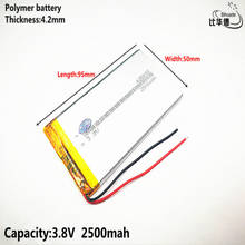 Bateria de energia litro boa qualidade 3.7v, 2500mah 425095 de polímero de lítio/li-ion bateria para tablet pc bank, gps, mp3,mp4 2024 - compre barato