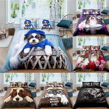 Cute Duvet Cover Pets Dog Bedding Set For Luxury Home Textiles 2/3pcs Queen King Twin Size Comforter Bedding Set 2024 - buy cheap