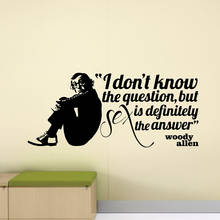 Woody Allen Quote Wall Decal Sex Decor Sign Bedroom Decor Poster  Vinyl Sticker Home Living Room Decoration Accessories X458 2024 - buy cheap