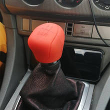 Botão de engrenagem do carro shift knob capa de mudança de engrenagem botão bola coleiras para ford focus 2 3 4 mk2 mk3 mk4 mt 2009-2017 2024 - compre barato