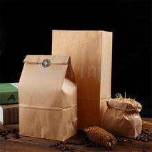 50/100pcs Kraft Paper Bags Bread Hiraguchi Bags Candy Gift Bag Sandwich Take Out Packing Bags 2024 - buy cheap