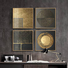 Abstract Gold Luxury Nordic Canvas Painting Picture Home Decor Wall Poster Retro Print Living Room Vintage Minimalist Picture 2024 - buy cheap