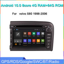 Android10 reprodutor dos multimédios do carro dvd para a unidade principal estereofônica audio do rádio do carro da navegação de volvo s80 1998-2006 gps wifi carplay 2024 - compre barato