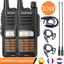 2PCS Walkie Talkies Waterproof Baofeng UV-9R PLUS 10W Portable CB Ham Radio Transceiver VHF UHF  2 Way Radio uv9r plus Hunt 10KM 2024 - buy cheap