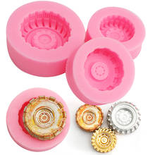 1 Pcs Wheel Silicone Mold Pink Tires Wheel Cartoon Fondant 3D Cake Mould DIY Kitchen Baking Decorating Tool Moulds 2024 - buy cheap