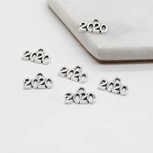 20pcs vintage digital 2020 pendant pendant DIY alloy jewelry accessories apparel jewelry accessories wholesale 2024 - buy cheap