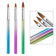 3 Pçs/set Pintura Nail Art Pen Escova Dotting Drawing Carving Brush Set Gel UV Extensão Criação Pintura Nylon Brushes Manicure 2024 - compre barato